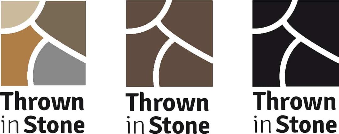 Thrown in Stone branding design