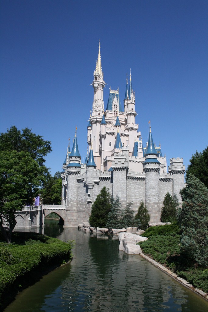 Cinderella's Castle from the side