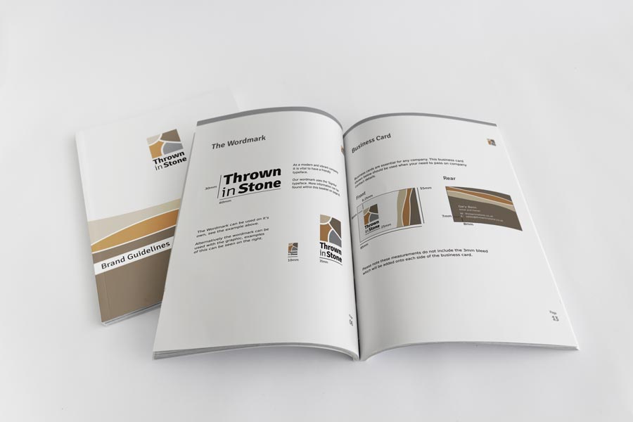 Thrown in Stone Brand Guidelines Booklet